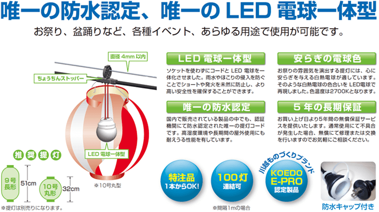 LED提灯コード